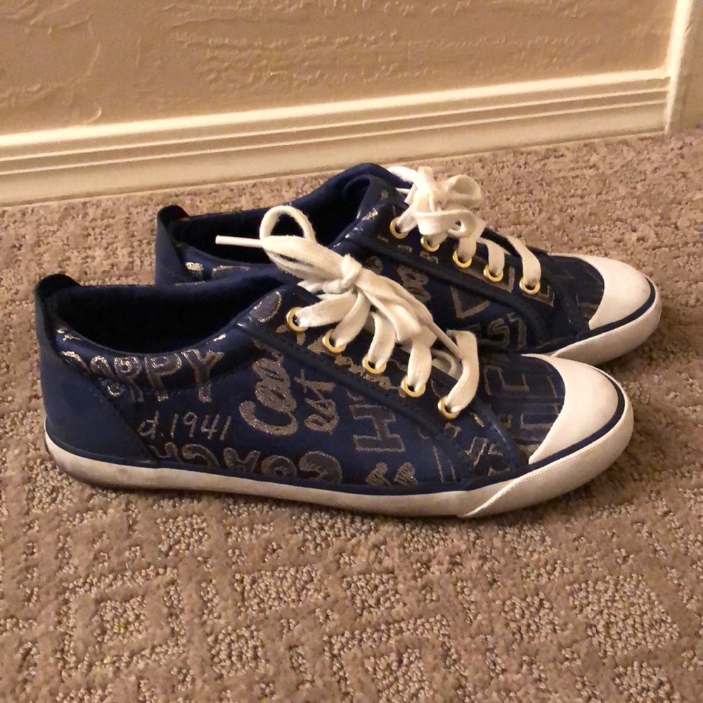 Coach scribble tennis shoes